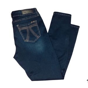 Women’s Seven7 Dark Wash Mid-Rise Skinny Jeans Size 10